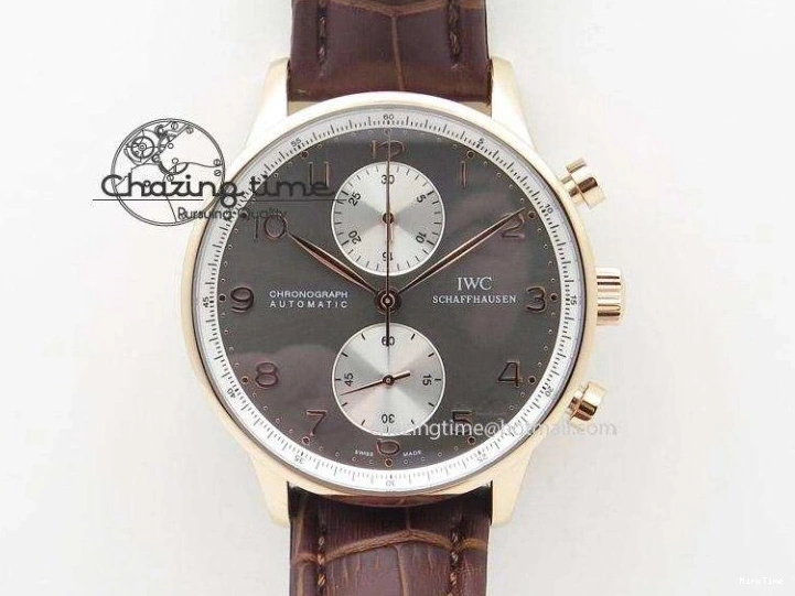 MIROTIME 0524 MoistureWicking Portuguese IW371491 ZF 1:1 Best Edition SS Blue Dial On Leather Strap A79350 (Slim Movement) V 7221